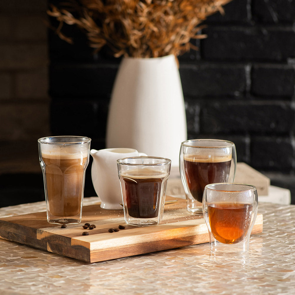 Double Wall Picardie Coffee Glass Set/2 230ml