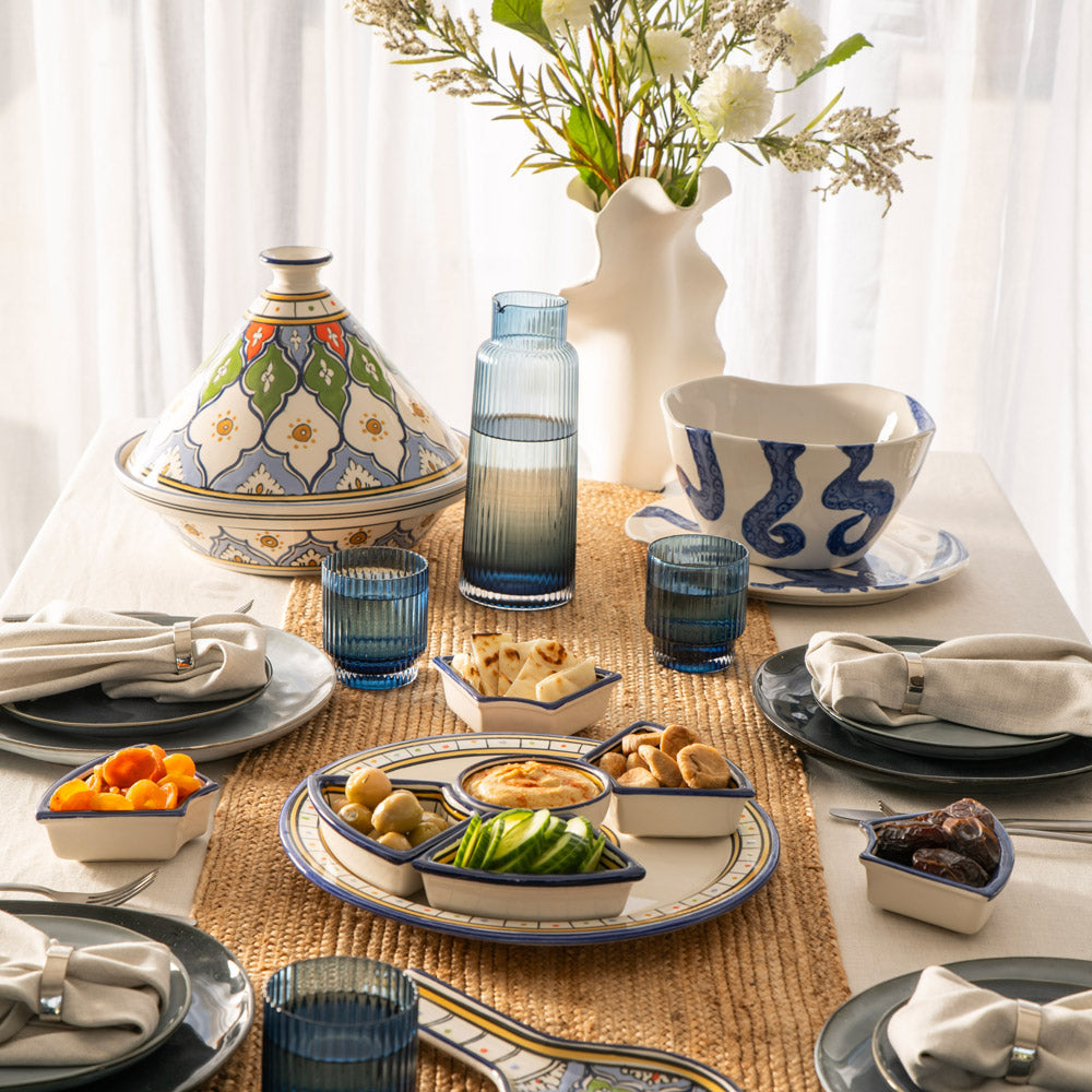 Blue & Multicolour 11cm Spoon Rest