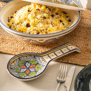 Blue & Multicolour 11cm Spoon Rest