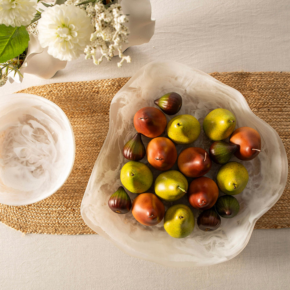 White Resin Platter 51cm
