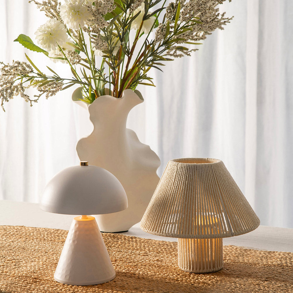 Natural String 20cm Table Lamp with Shade