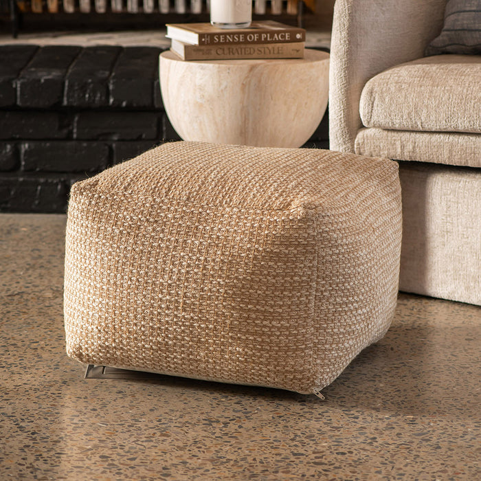 Jute & Cotton Elkader Pouff 50x35cm