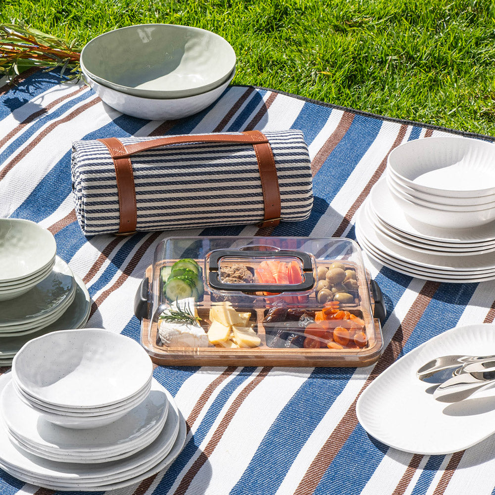 Acacia Wood Grazing Platter With Lid