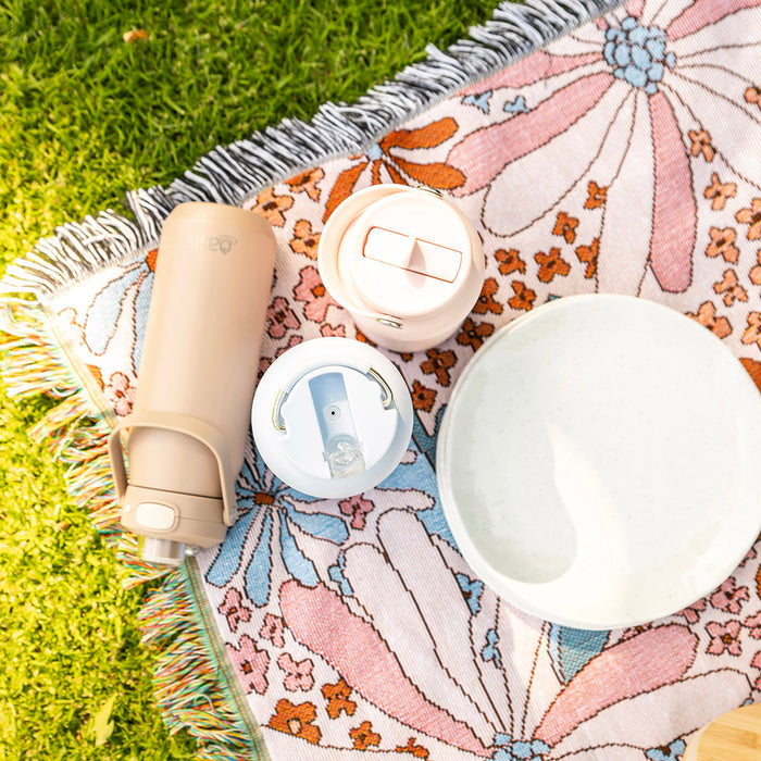 THROW Jacquard Orange Multi 130x160cm