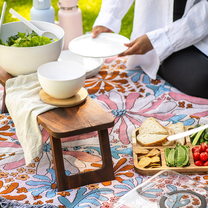 Acacia Wood Grazing Platter With Lid