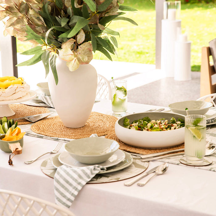 Tropical Cork Back Round Placemat Set/4 37cm