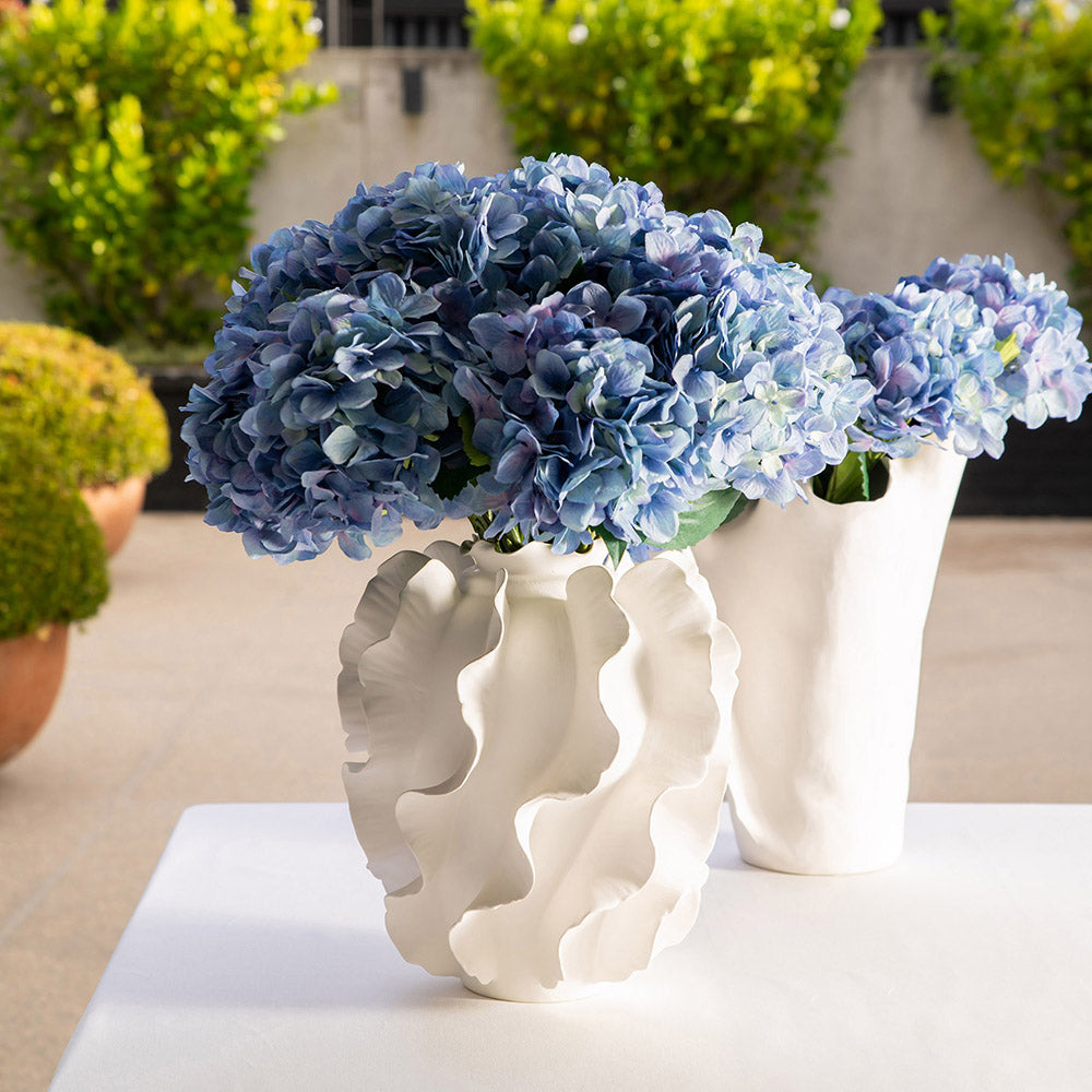 Flounced Ceramic Vase 29x24x38cm
