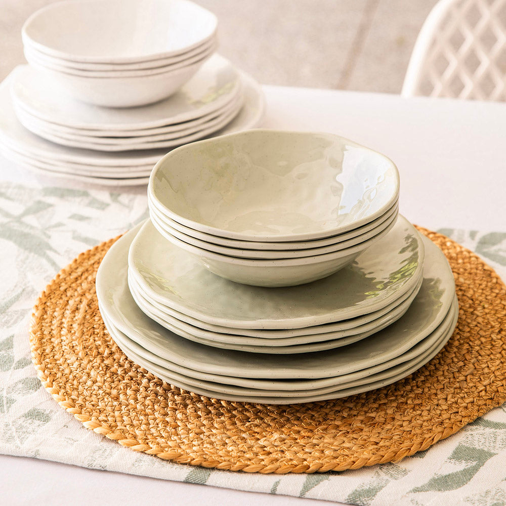 Melamine Bowl Speckle Green