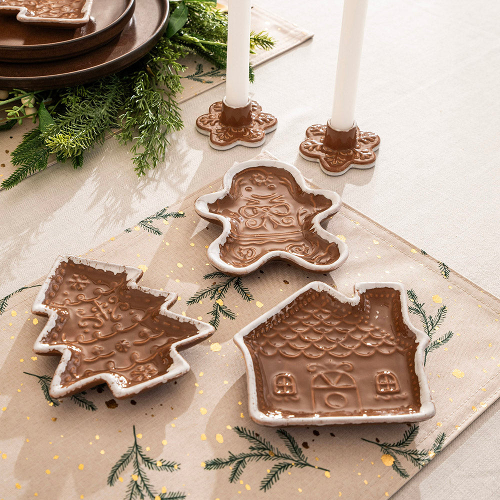 Gingerbread House 15x14cm Ceramic Plate