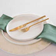 Green Solid Slub 45cm Cotton Napkin