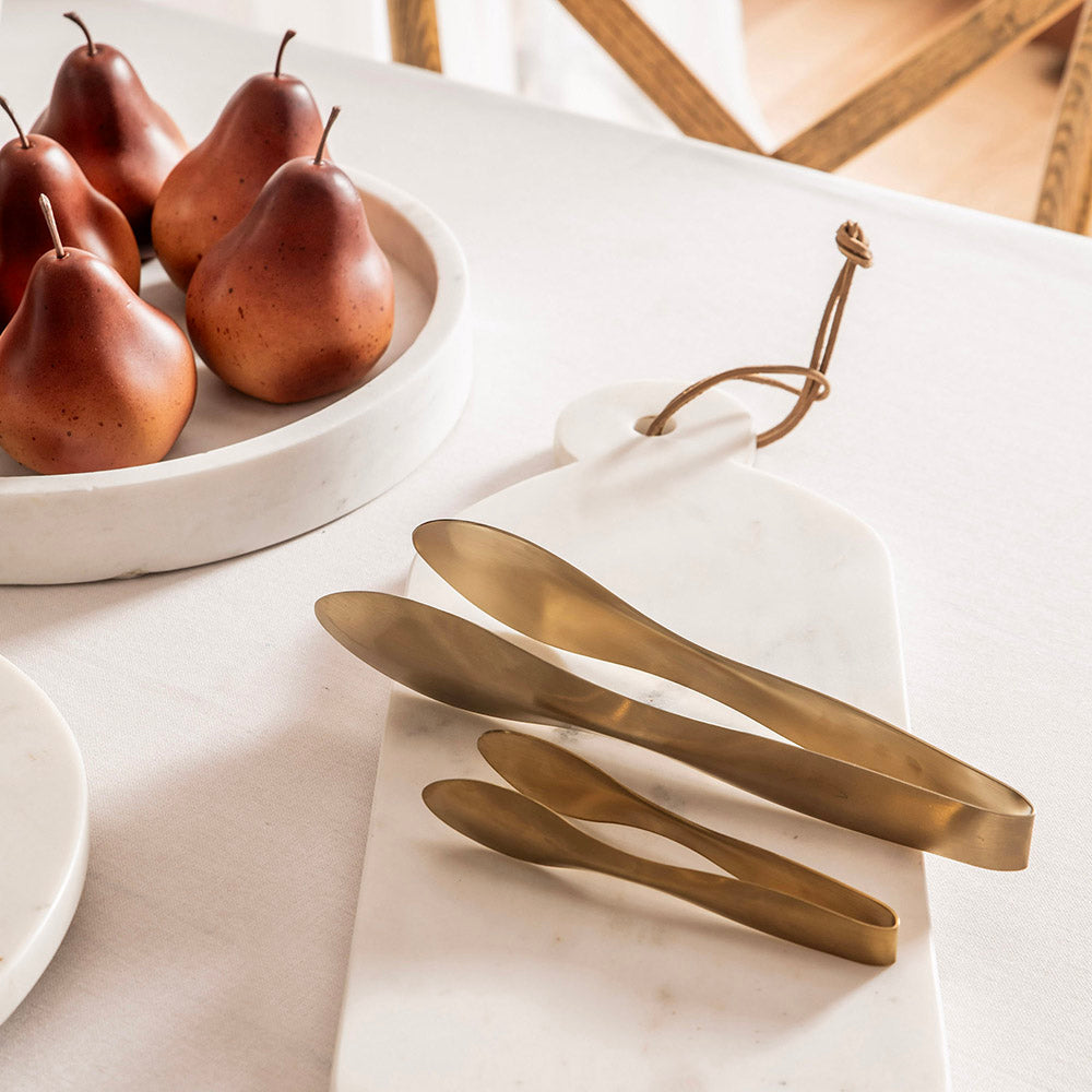 Brushed Champagne Gold 24cm Tongs