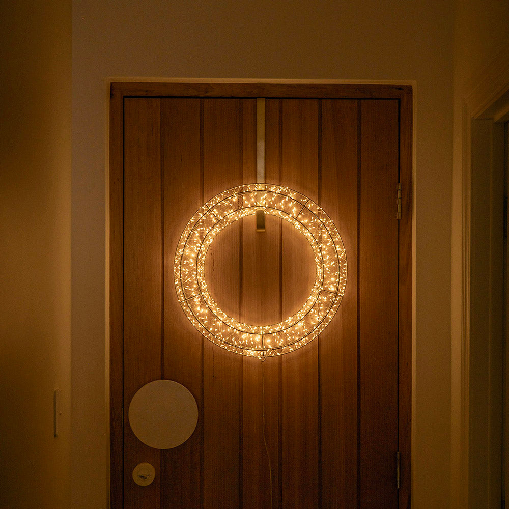 Gold Wreath Door Hanger