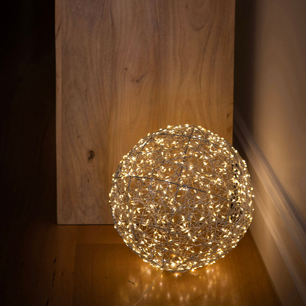 Warm White LED Light 40cm Sphere Decoration
