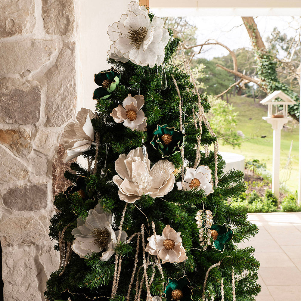 EOS Gold with Crystal Leaf Hanging Ornament