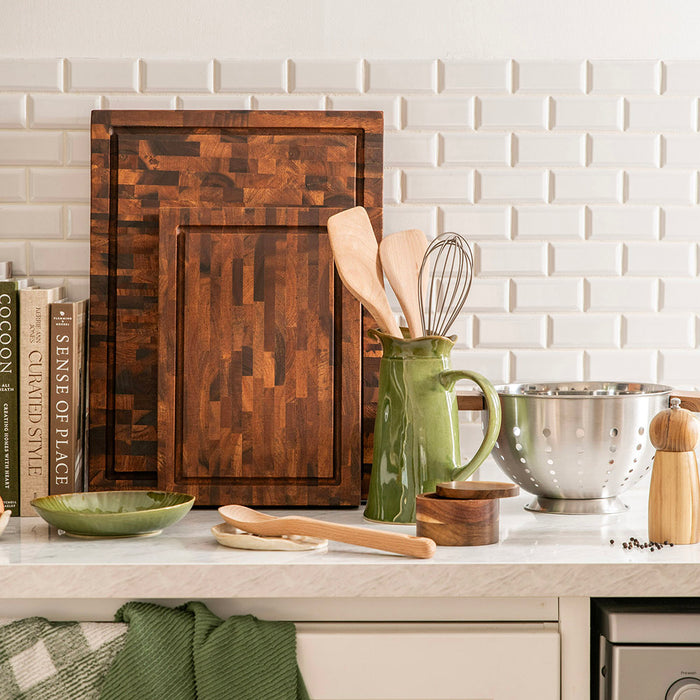 Acacia Wood Salt Pot
