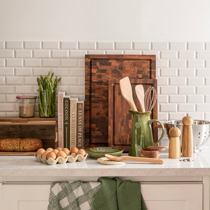 Tea Towel Set/2 Sage Terry