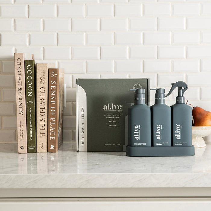 al.ive body Lemon & Pomegranate + Coconut & Wild Orange Kitchen Trio