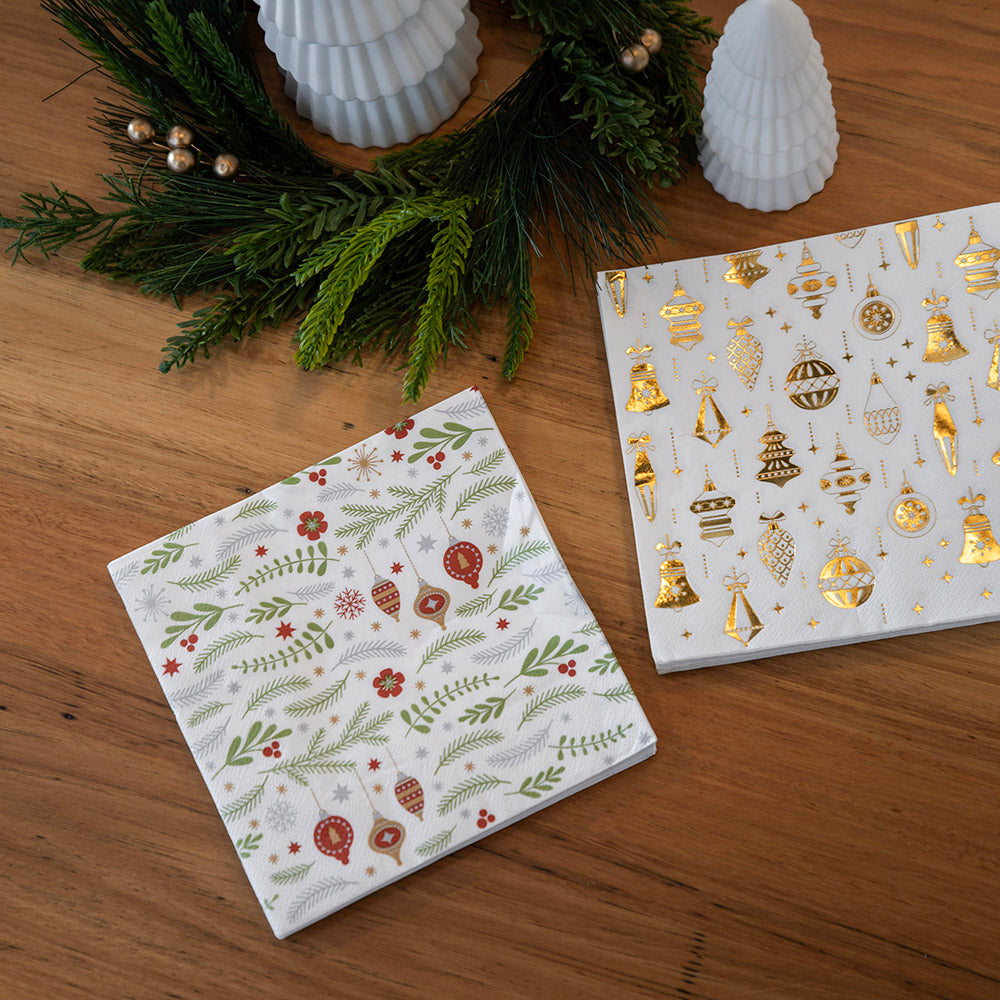 Christmas Decorations Paper Napkin Pack