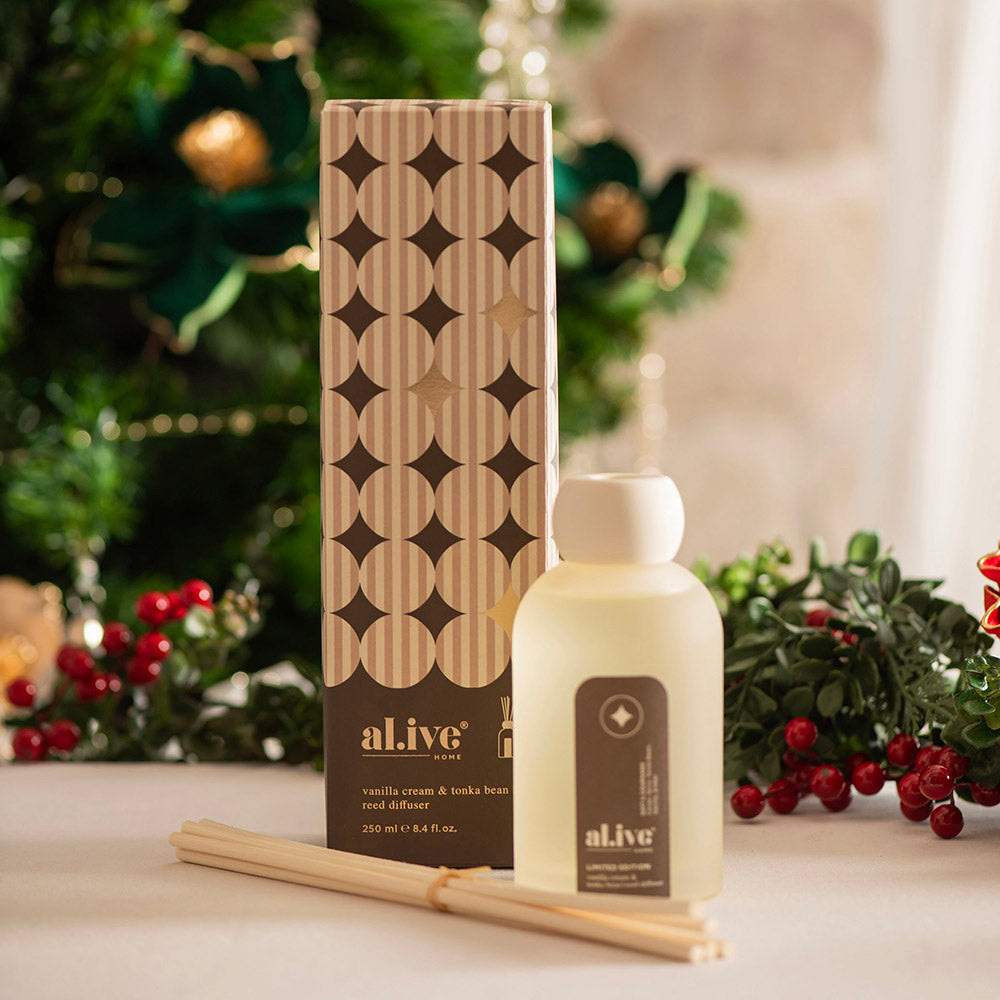 al.ive home Reed Diffuser Vanilla Cream & Tonka Bean