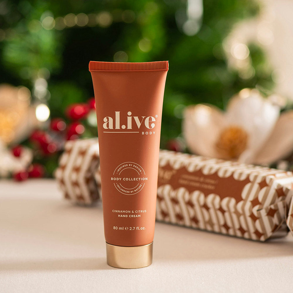 al.ive body Hand Cream Cinnamon & Citrus Cracker