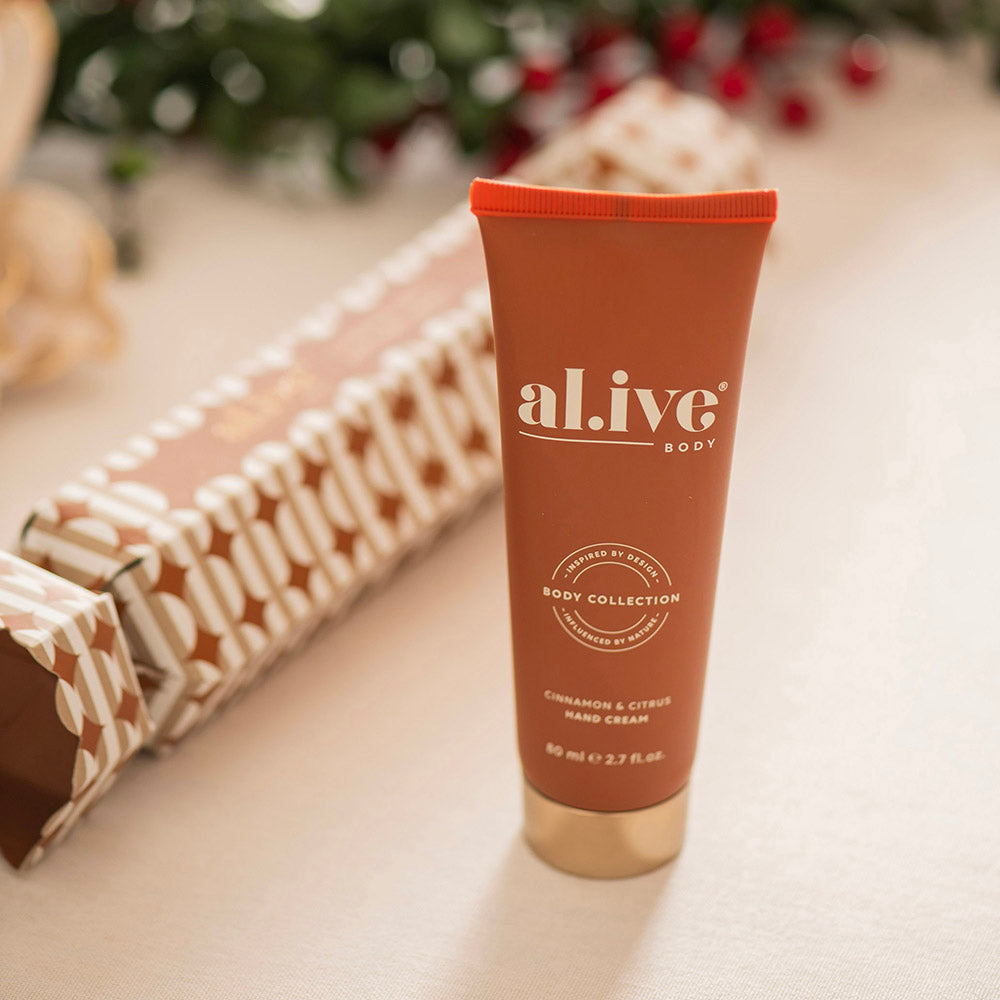 al.ive body Hand Cream Cinnamon & Citrus Cracker