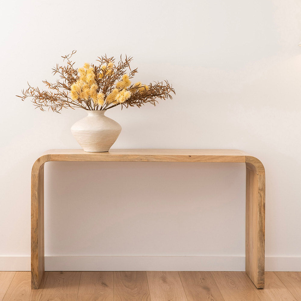 Agnes 75x130cm Mango Wood Console Table