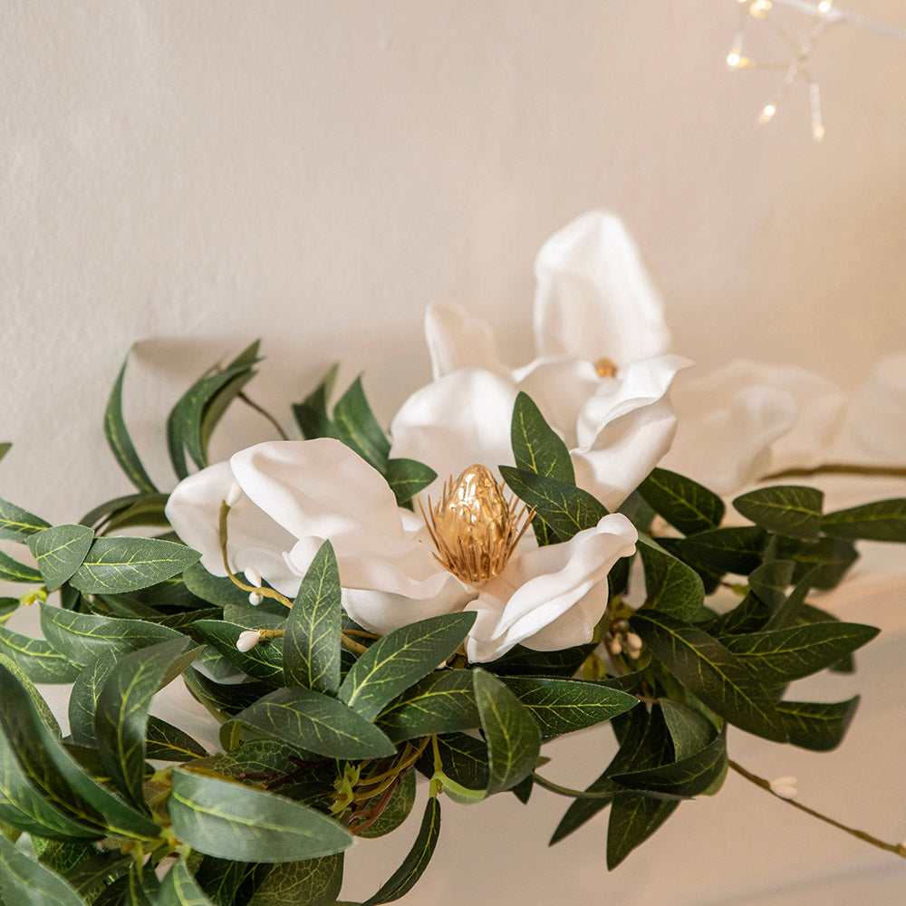 Eucalyptus with White Flowers Stem