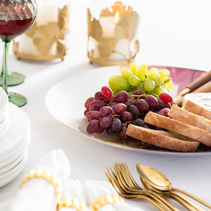 Multicolour Pop Glass Platter 40cm