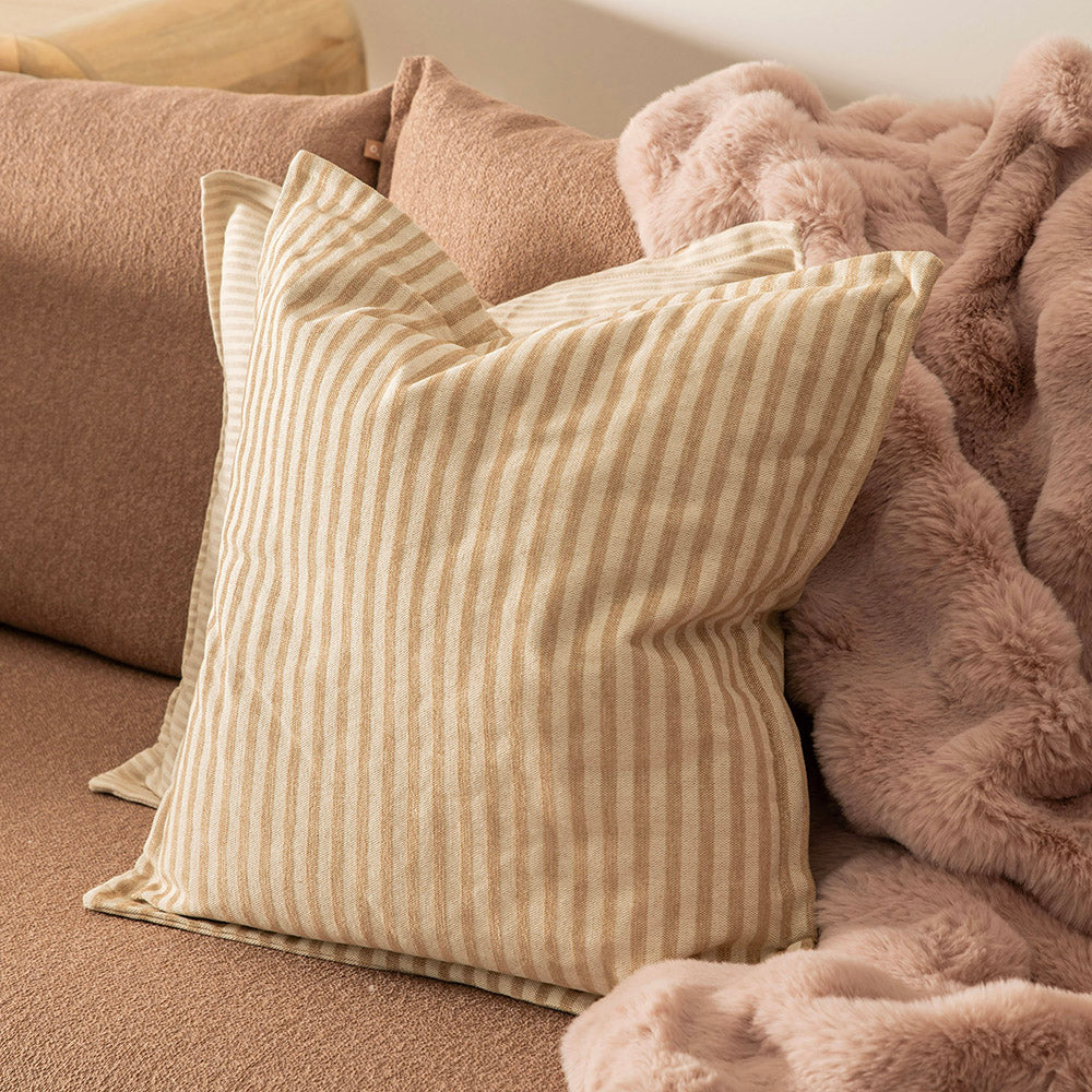 Natural Stripes Square 50x50cm Cushion