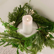 Laurel 17cm Candle Wreath