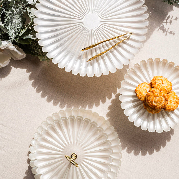 CAKE STAND 2 Tier Rola White Pearl