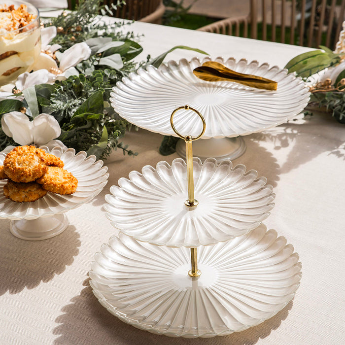 CAKE STAND Rola White Pearl 33cm