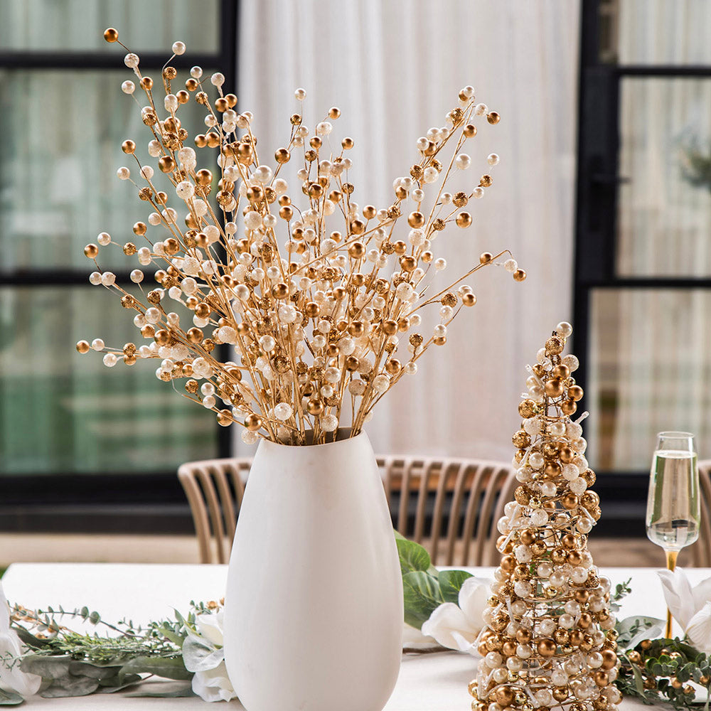 Matt White Tall Bulb Vase Small 18x30cm