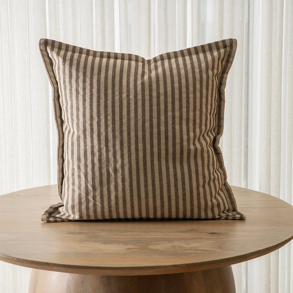 Chocolate Stripes Square 50x50cm Cushion