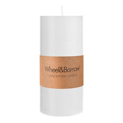 CANDLE Pillar White 7x15cm - Wheel&Barrow Home