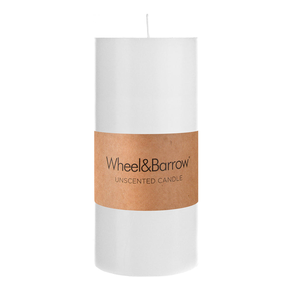 CANDLE Pillar White 7x15cm - Wheel&Barrow Home