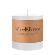 CANDLE Pillar Round White 10x10cm - Wheel&Barrow Home