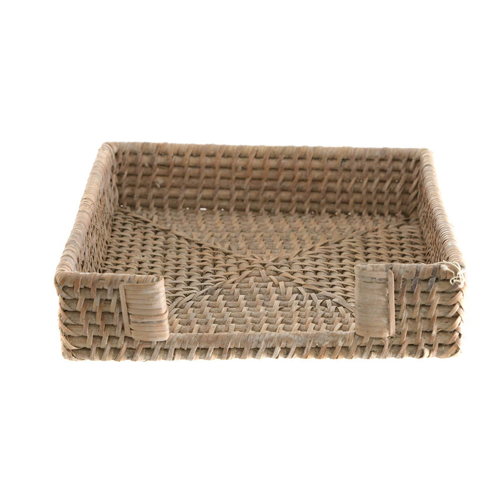 NAPKIN HOLDER Square White 18cm - Wheel&Barrow Home