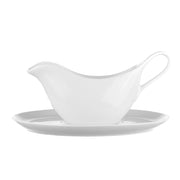 GRAVY BOAT Porcelain 20cm with Saucer - Wheel&Barrow Home