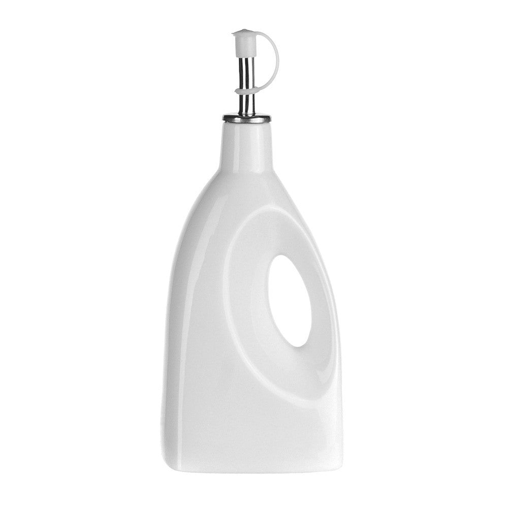 OIL BOTTLE Square Base Porcelain with Handle 9.8x7x18cm - Wheel&Barrow Home