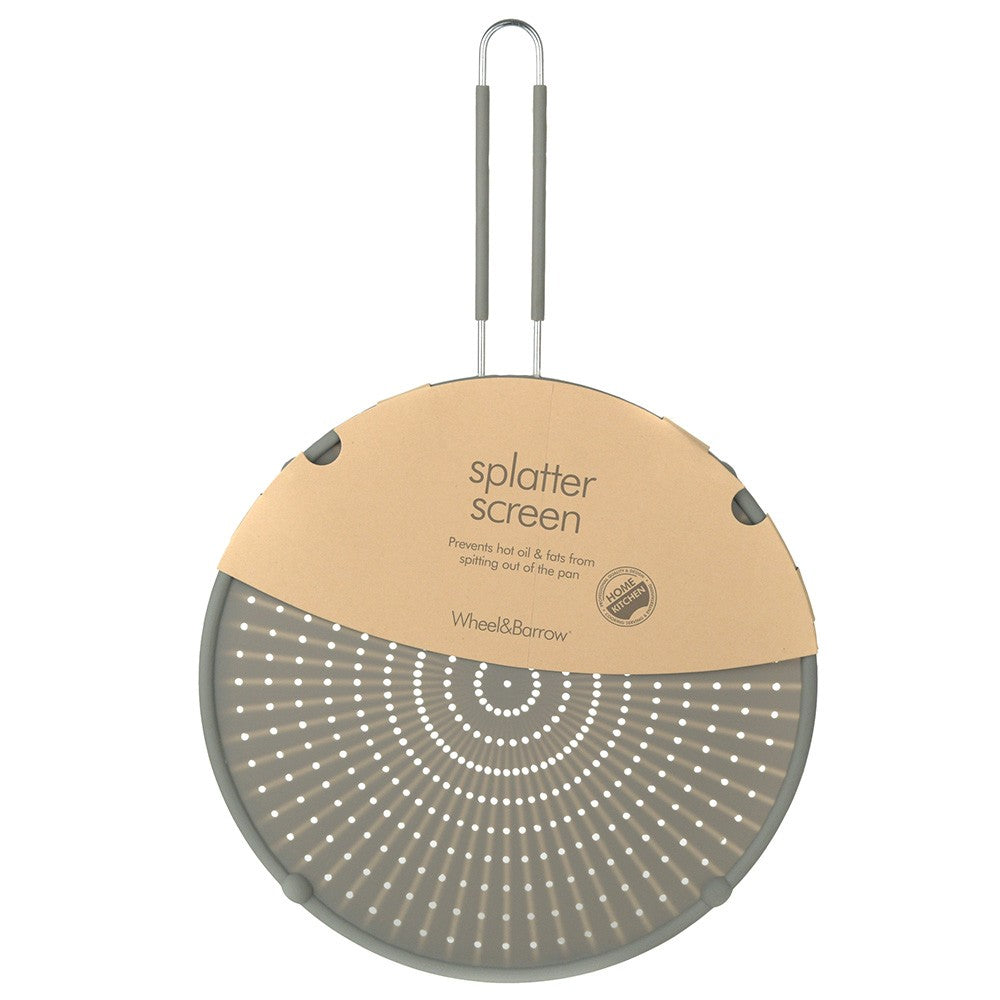 SPLATTER SCREEN Silicon Grey 31x48.5cm - Wheel&Barrow Home