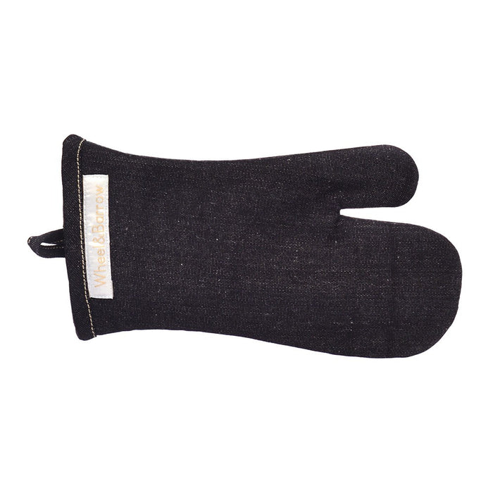 OVEN MITT Black Denim Industrial - Wheel&Barrow Home