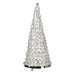 XMAS CONE Silver Nickel with Clear Crystals Medium - Wheel&Barrow Home