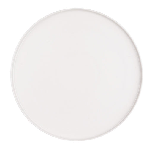 Porcelain Round Flat Plate with Lip Small - Main Image