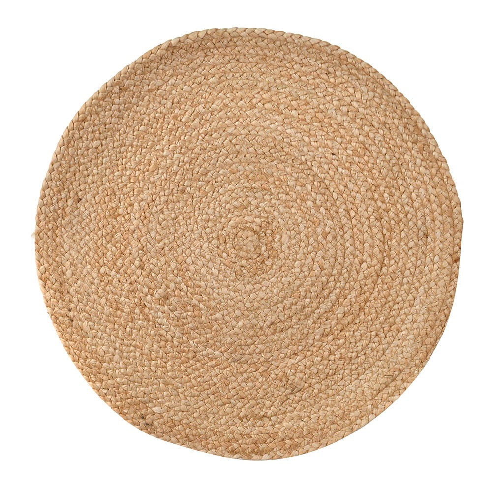 PLACEMAT Round Golden Jute 38cm - Wheel&Barrow Home