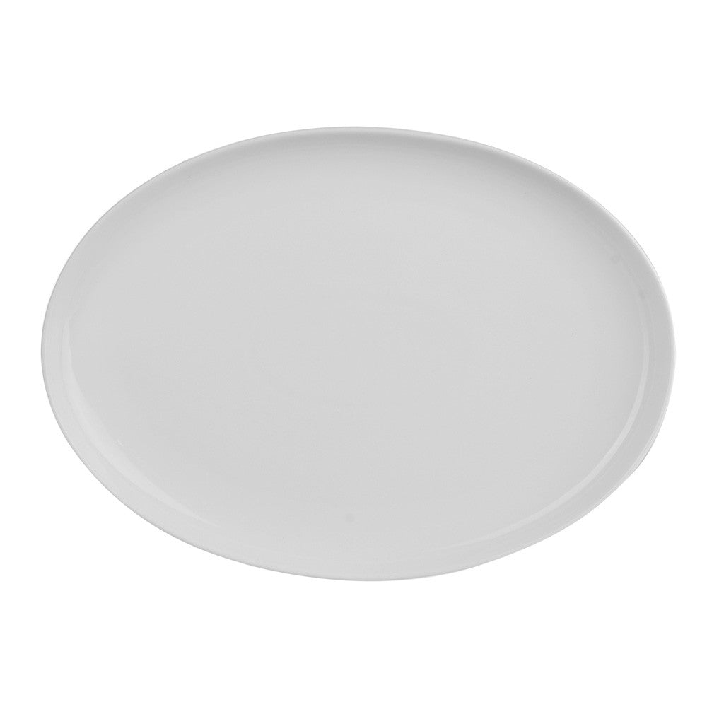 PLATTER Oval White Porcelain 33cm - Wheel&Barrow Home
