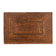 PLACEMAT Rectangle Rattan Dark Brown 45x30cm - Wheel&Barrow Home