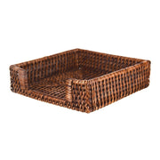 NAPKIN HOLDER Rattan Dark Brown 18cm - Wheel&Barrow Home