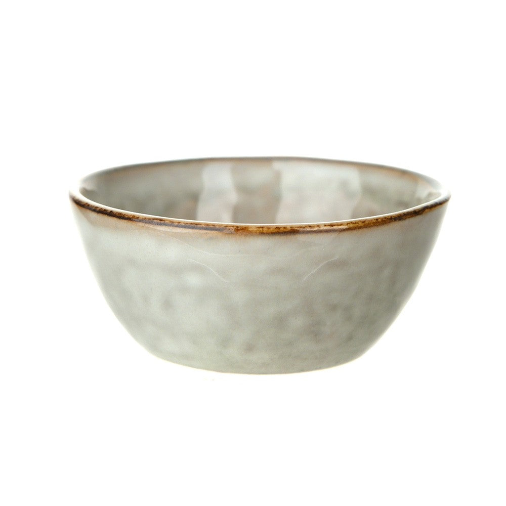 DIP BOWL Stoneware Olive Green 8.5cm - Wheel&Barrow Home