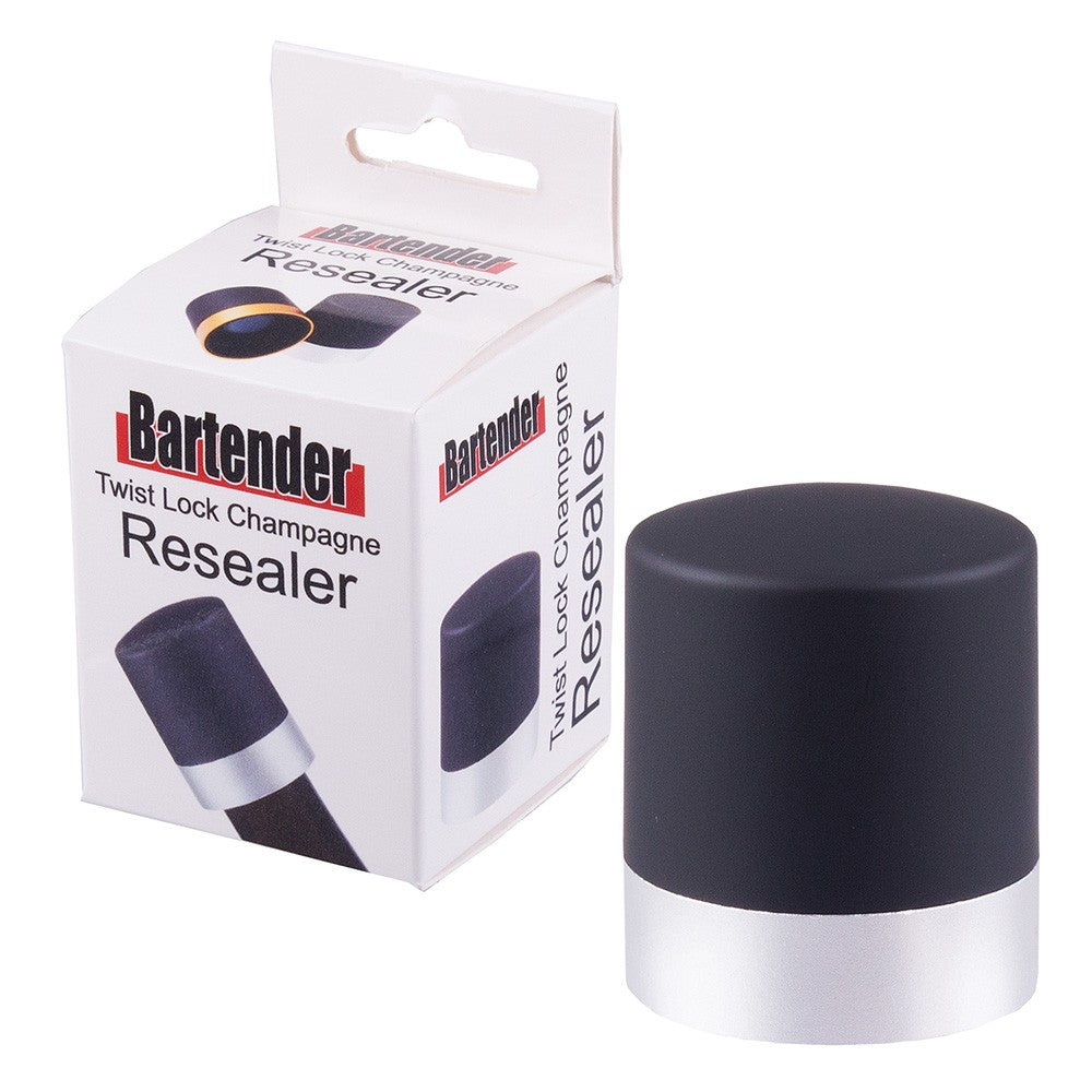 CHAMPAGNE STOPPER Silver Twist - Wheel&Barrow Home